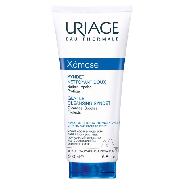 Uriage Xemose Gentle Cleansing Syndet 200ml (Κρέμα-Τζελ Καθαρισμού για Πολύ Ξηρό Δέρμα με Τάση Ατοπίας)