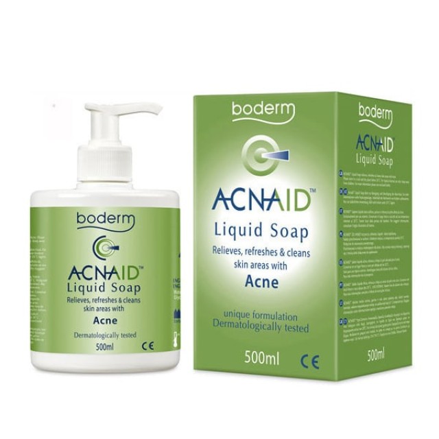 Boderm Acnaid Liquid Soap 500ml (Σαπούνι Προσώπου για Λιπαρή/με Τάση Ακμής Επιδερμίδα)