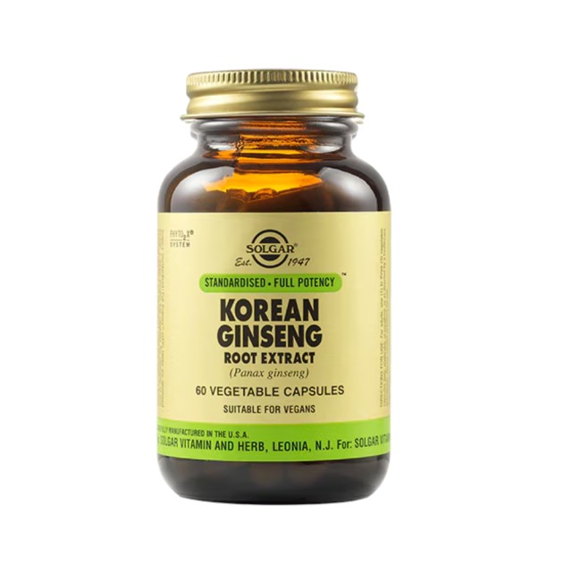 Solgar Korean Ginseng Root Extract 60 vegetable caps (Τονωτικό)