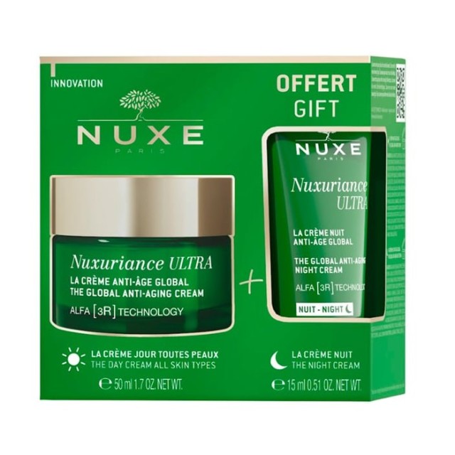 Nuxe Nuxuriance Ultra SET Global Anti-Aging Cream 50ml & ΔΩΡΟ Global Anti-Aging Night Cream 15ml (ΣΕΤ με Αντιγηραντική Κρέμα Προσώπου Ημέρας & ΔΩΡΟ Αντιγηραντική Κρέμα Νύχτας)