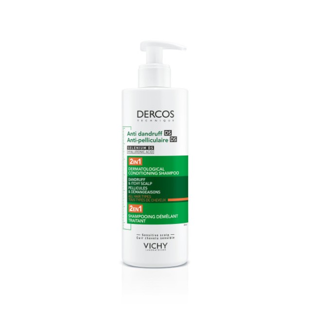 Vichy Dercos Anti-Dandruff DS 2in1 Conditioning Shampoo 390ml (2σε1 Αντιπιτυριδικό Σαμπουάν & Μαλακτικό)