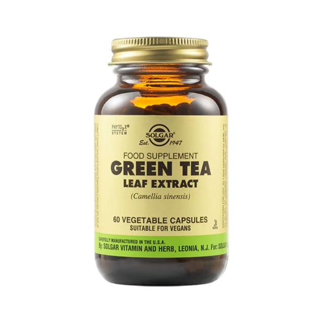 Solgar Green Tea Leaf Extract 60 vegetable caps (Αντιοξειδωτικό - Καύση λίπους)