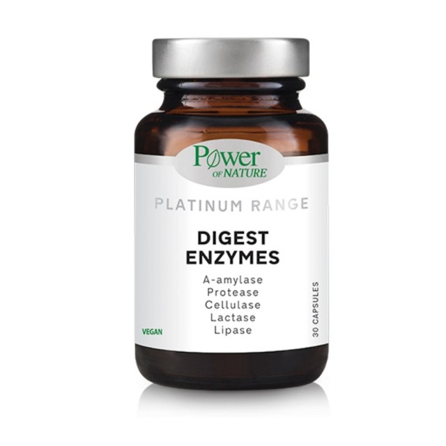 Power Health Platinum Range Digest Enzymes 30 caps (Συμπλήρωμα Διατροφής με Συνδυασμό 5 Πεπτικών Ενζύμων)