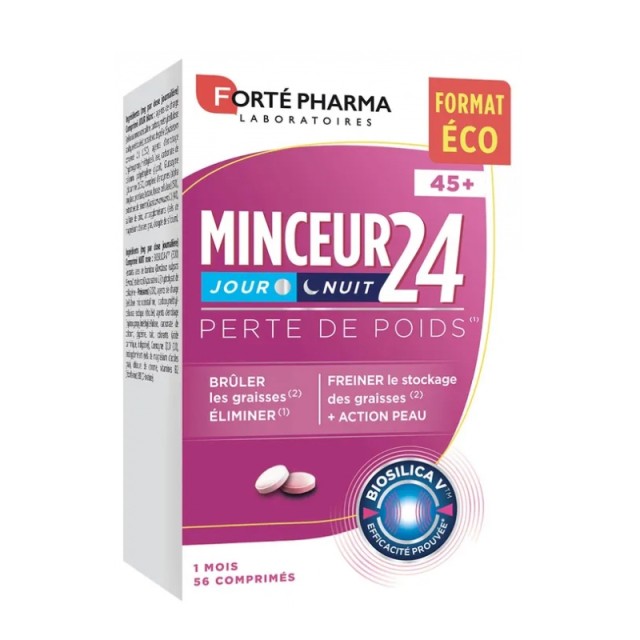 Forte Pharma Minceur 24 45+ 56caps (Συμπλήρωμα Διατροφής για την Ενίσχυση Απώλειας Βάρους)