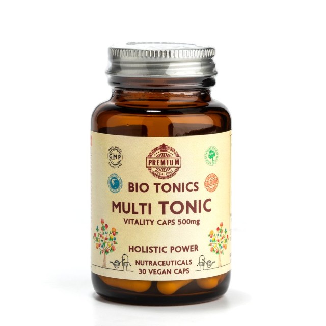 Bio Tonics Multi Tonic 500mg 30caps (Συμπλήρωμα Διατροφής με Πολυβιταμίνη & Aντιοξειδωτικά)