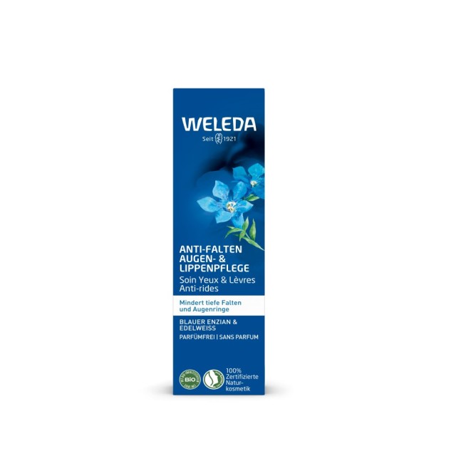 Weleda Blue Gentian & Edelweiss Eye Cream 10ml (Κρέμα Ματιών & Χειλιών κατά των Ρυτίδων)