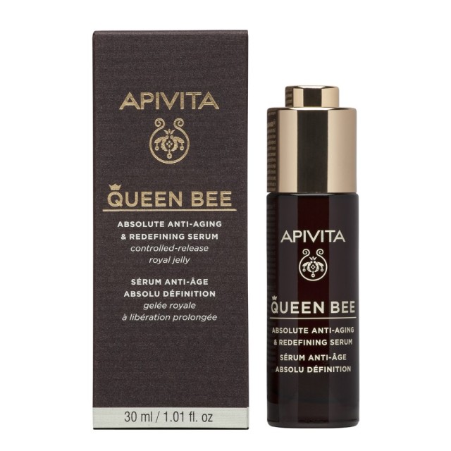 Apivita Queen Bee Absolute Anti-Aging & Redefining Serum 30ml (Ορός Απόλυτης Αντιγήρανσης & Ανόρθωση