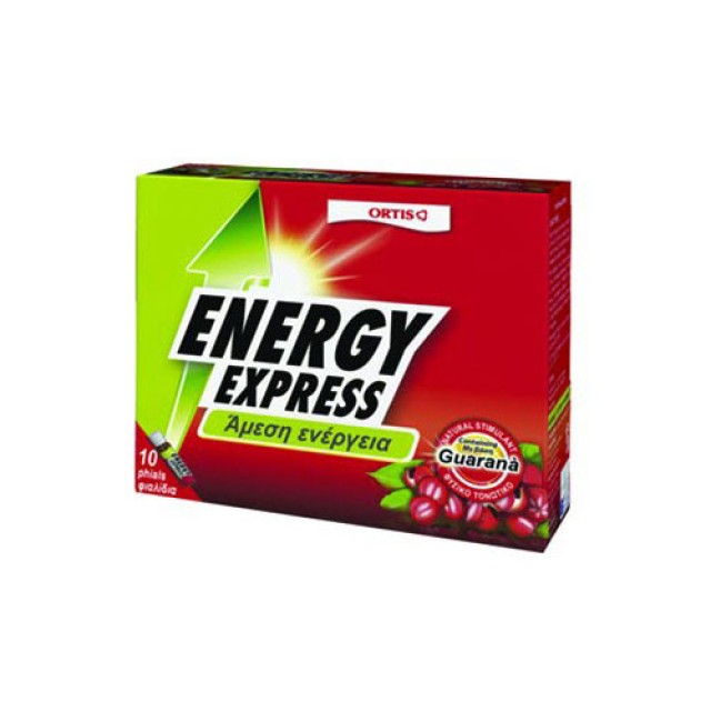 Ortis Energy Express 10x15ml (Συμπλήρωμα Διατροφής για Άμεση Ενέργεια 10αμπ)