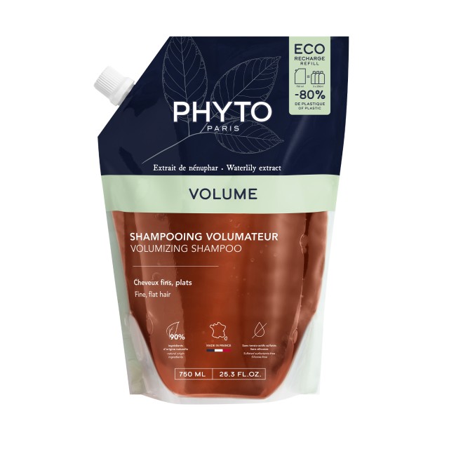 Phyto Volume Shampoo Refill 750ml (Σαμπουάν για Όγκο - Ανταλλακτική Συσκευασία)