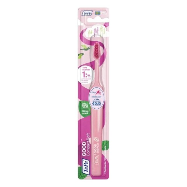 Tepe Good Compact Soft Toothbrush (Οδοντόβουρτσα από Υλικά Φιλικά προς το Περιβάλλον)