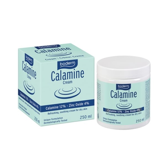 Boderm Calamine Cream 250ml (Αναζωογονητική, Καταπραϋντική Κρέμα για Ξηρό Δέρμα)