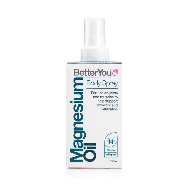 BetterYou Magnesium Oil Body Spray 100ml (Σπρέι Μαγνησίου για την Καλή Υγεία των Οστών & την Υγεία τ