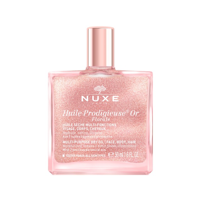 Nuxe Huile Prodigieuse Floral Or 50ml (Ιριδιζον Ξηρό Λάδι για Πρόσωπο-Σώμα-Μαλλιά)