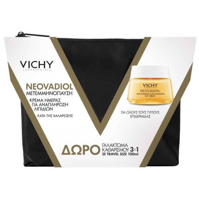 Vichy Xmas SET Neovadiol Post-Menopause Replenishing Redefining Day Cream 50ml & ΔΩΡΟ Purete Thermale One Step Cleanser 3in1 100ml (ΣΕΤ με Αντιγηραντική Κρέμα Ημέρας για την Εμμηνόπαυση & ΔΩΡΟ Γαλάκτωμα Καθαρισμού)