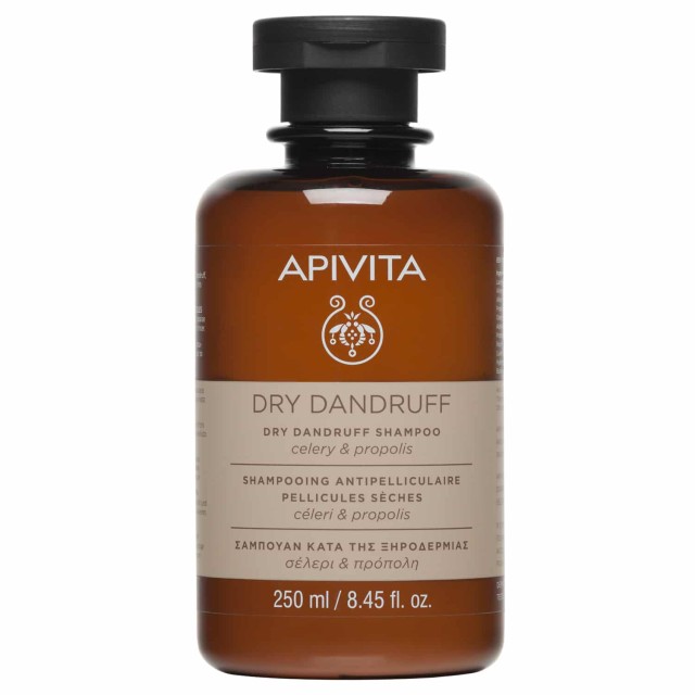 Apivita Holistic Care Dry Dandruff Shampoo 250ml (Σαμπουάν Κατά της Ξηροδερμίας με Σέλερι & Πρόπολη)