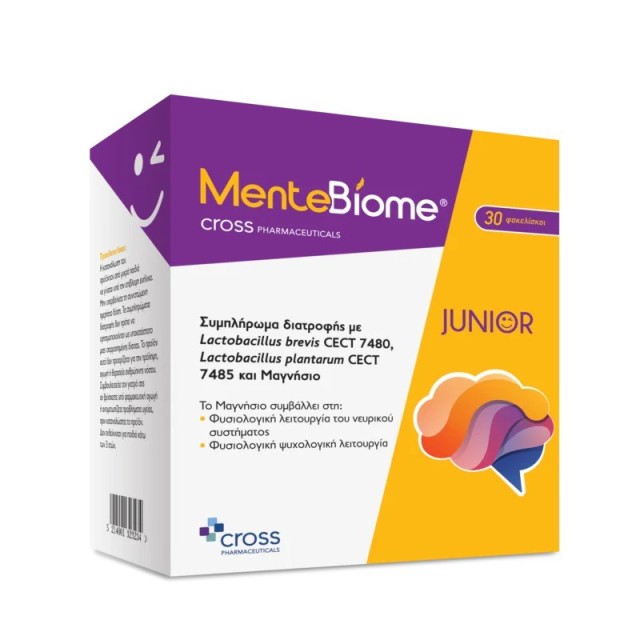 Cross Pharmaceuticals Mente Biome Junιοr 30sachets